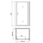 Прямоугольный душевой уголок Gemy Sunny Bay S28120-A90