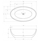 Овальная акриловая ванна Abber AB9249