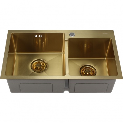 Раковина Melana 7240  ProfLine сатин золото S7240HG - купить по специальной цене в интернет-магазине "Уют в доме"