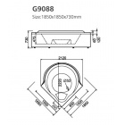 Круглая акриловая ванна Gemy G9088 B