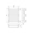 Полотенцесушитель водяной Laris Гермес П12 50х70 см