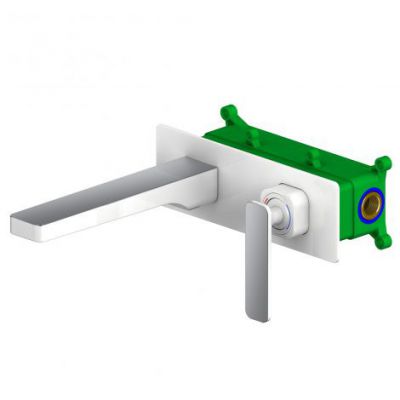 Встраиваемый смеситель для раковины Timo Torne 4371/00-16SM хром-белый - купить по специальной цене в интернет-магазине "Уют в доме"