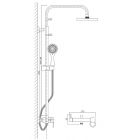 Душевая стойка Gemy G7354