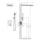 Душевая система встроенная Timo Briana SX-7139/03SM черный