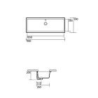 Раковина встраиваемая Kerasan Slim 23001