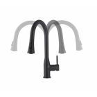 Смеситель для кухни с выдвижной лейкой Timo Saona 2336/03FL черный