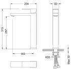 Смеситель для раковины-чаши Timo Selene 3011/17F золото