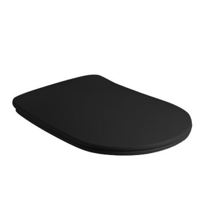 Сиденье для унитаза Kerasan Nolita Slim 539131 черный матовый - купить по специальной цене в интернет-магазине "Уют в доме"