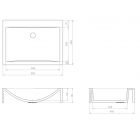 Умывальник накладной Esse X F 600/3