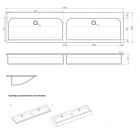 Умывальник подвесной Esse D F 1000/1