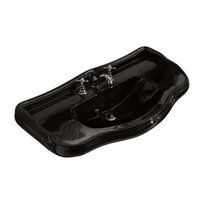 Раковина Kerasan Retro 100х54.5 см черный блестящий - купить по специальной цене в интернет-магазине "Уют в доме"