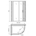 Душевой уголок Gemy Victoria S30202M