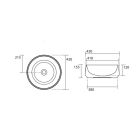 Раковина накладная Kerasan F10 460411 зеленый матовый