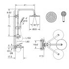 Душевая система Laguraty 7005 черный матовый