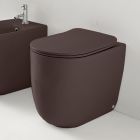 Унитаз безободковый пристенный Kerasan Nolita 531875 Borgogna matt