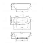 Ванна отдельностоящая Vincea VBT-408-1600