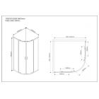 Душевой уголок Vincea Scala VSQ-2SC100CL