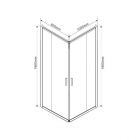 Душевой уголок Vincea Garda VSS-1G8010CLB