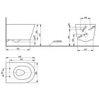 Унитаз с сиденьем TOTO RP Slim TC513F/CW552Y/E00022T