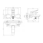 Смеситель для ванны Gessi Rilievo 59013