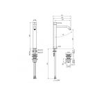 Смеситель для раковины Fima Carlo Frattini Spillo Up F3031/HXSCR