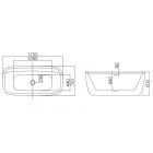 Ванна отдельностоящая акриловая Hatria Y8AH01