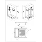 Кабина душевая Esbano ES-129 CKRB правый