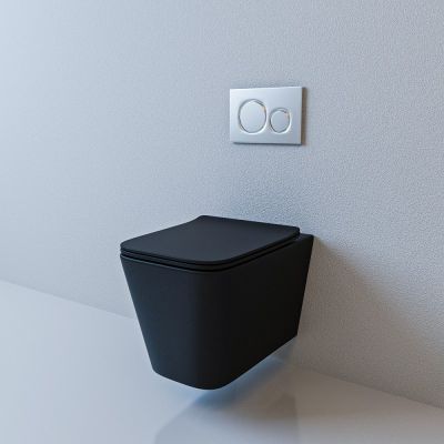 Унитаз подвесной ESBANO GARTEZ черный матовый - купить по специальной цене в интернет-магазине "Уют в доме"