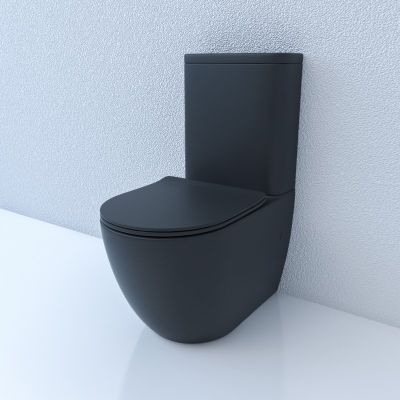 Унитаз приставной ESBANO FORTEX-N черный матовый - купить по специальной цене в интернет-магазине "Уют в доме"