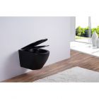 Унитаз подвесной ESBANO AZALEA черный матовый