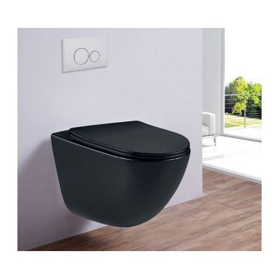 Унитаз подвесной ESBANO LOTUS черный матовый - купить по специальной цене в интернет-магазине "Уют в доме"