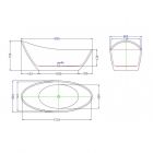 Акриловая ванна ESBANO London (white)