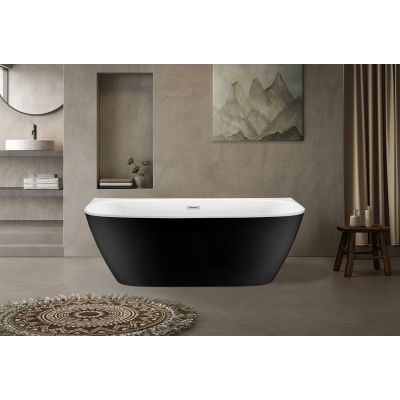 Овальная акриловая ванна ESBANO San Marino (black) - купить по специальной цене в интернет-магазине "Уют в доме"