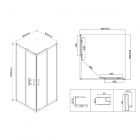 Душевой уголок Vincea City VSS-5CT900CL
