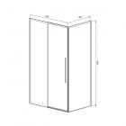 Душевой уголок Vincea Slim-N VSR-4SN8014CL