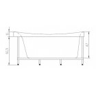 Асимметричная акриловая ванна Aquatika Готика