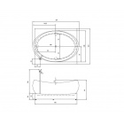 Овальная ванна премиум-класса Aquatika Сабзеро