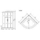Душевая кабина Timo T-1101